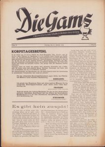 'Die Gams Frontzeitung 15 Okt. 1944' Newspaper