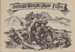 'Gebirgs-Panzer-Jäger Füssen' Postcard 