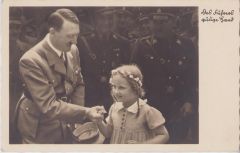 Adolf Hitler 'Des Führers gütige Hand' Postcard