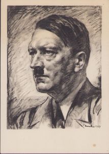 A.Hitler sketch Postcard