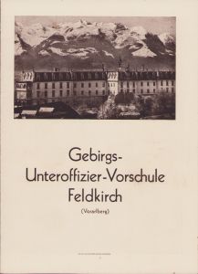 Gebirgs-Unteroffizier-Vorschule Feldkirch Recruitment Flyer