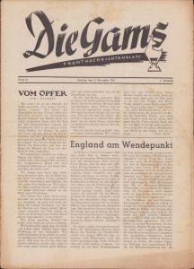'Die Gams Frontnachrichtenblatt 12.Nov.1944'