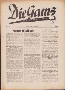 'Die Gams Frontzeitung 26.Nov.1944'
