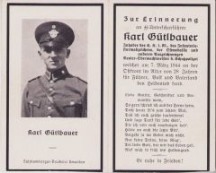 Death Notice SS-Unterscharführer 1944