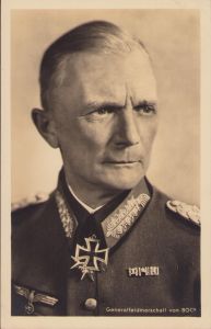Ritterkreuzträger Postcard Generalfeldmarschall von Bock