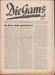 'Die Gams Frontzeitung 3.Dez.1944'