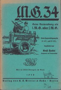 Pionier Unit Marked MG34 Training Manual (1938)