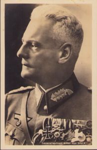 Ritterkreuz Postcard Generalleutnant Ritter von Speck