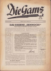 'Die Gams Frontzeitung 25.Oktober 1944'