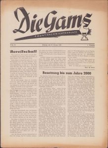 'Die Gams Frontnachrichtenblatt 25.Februari.1945'