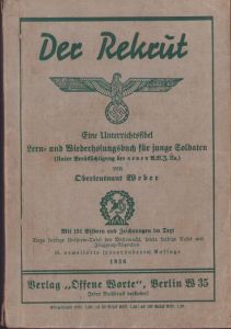 'Der Rekrüt' Soldiers Instruction Book 1936