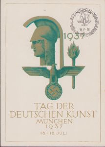 'Tag der Deutschen Kunst 1937' Postcard