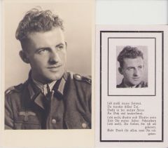 Geb.Jg.Rgt. Death Notice + Portrait (KIA by Partisans)