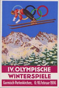 IV.Olympische Winterspiele 1936 Postcard