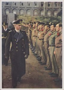 Grossadmiral Dönitz Color Postcard