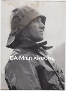 Kriegsmarine ''Sailor in Rain Outfit'' Press Photo