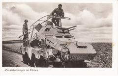 Waffen-ss ''Panzerspähwagen im Einsatz'' Postcard