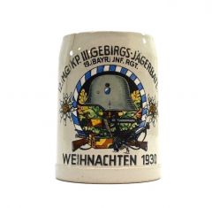 Gebirgs-Jäger Bataillon 3 Beer Stein (Weihnachten 1930)