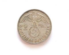 2 Deutsche Reichsmark Coin 1938