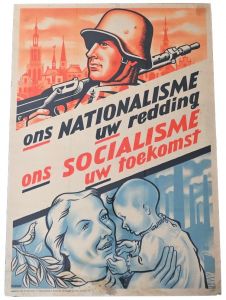 Rare Late War Dutch Propaganda Poster