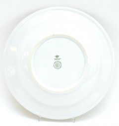 Porcelain DAF Marked Soup Plate (Red)