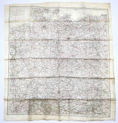 WW2 RAF Silk Escape Map