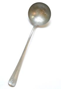 Rare Large Aluminium LW Soup Serving Spoon (1941)
