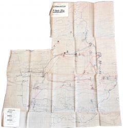 Rare 7.Gebirgs-Division Line Sketch Map (Lapland, 8-04-1943)
