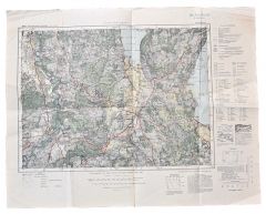 3./Geb.Nachr.Abt.54 marked map of Weilheim (Germany)