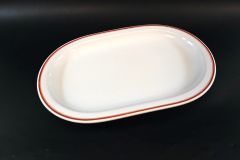 Large Porcelain DAF Serving Platter (Red)