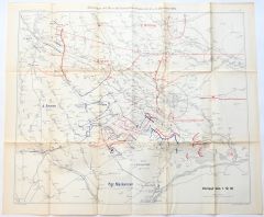WW1 'Schlacht am Argesul Dec.1916' Map