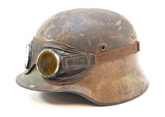 Brown Leather Wehrmacht Schutzbrille