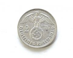 2 Deutsche Reichsmark Coin 1939