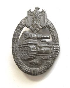 Hollow Panzerkampfabzeichen in Silver (B.H.Mayer)