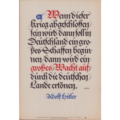 Wochenspruch der NSDAP (week 16, 1941)