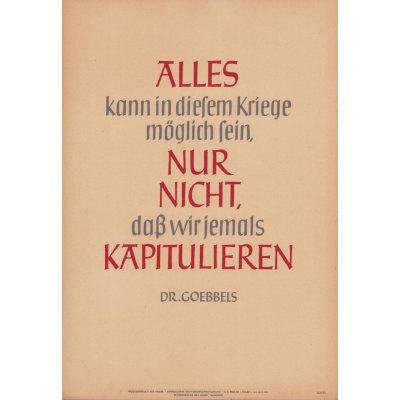 Wochenspruch der NSDAP (week 1, 1944)