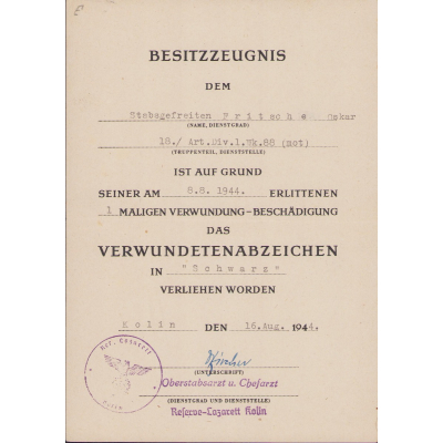 18.Art.Div./1 Wk.Kp.18 VWA Award Doc.