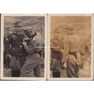 2x Photograph Gebirgsjäger Award Ceremony