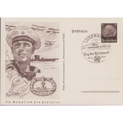 Im Kampf um die Freiheit 'U-Boot-Kriegsabzeichen' Postcard