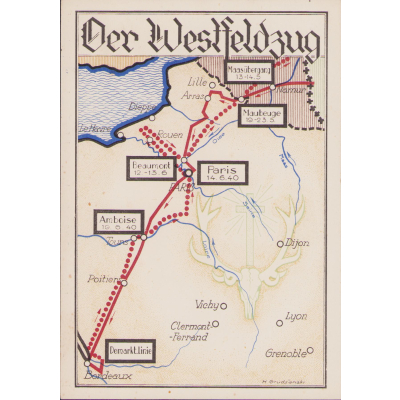 'Der Westfeldzug' Postcard