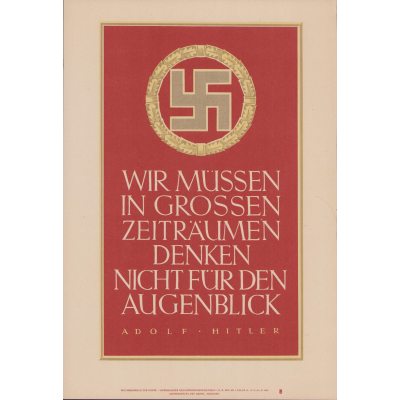 Wochenspruch der NSDAP (week 42,1943)
