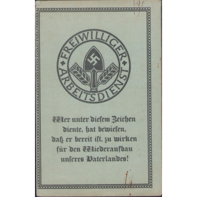 Freiwillige Arbeitsdienst ID-Card 