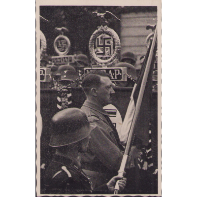 A.Hitler Standard Bearers Postcard