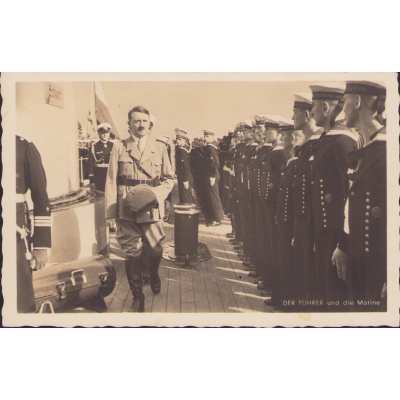 'Der Führer und die Marine' Postcard