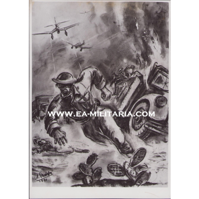 Tobruk Sketch Press Photo 1941