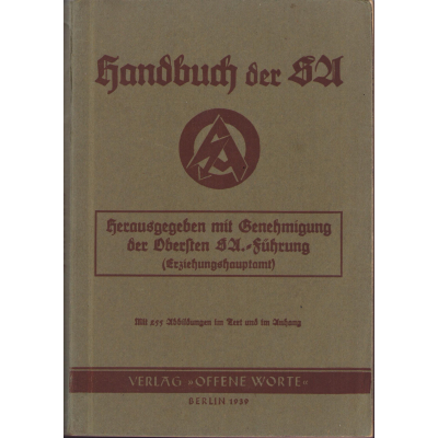 Rare Handbuch der SA 1939