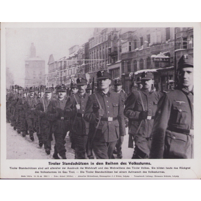 Tiroler Volkssturm Bilderkasten Press Photo 1944