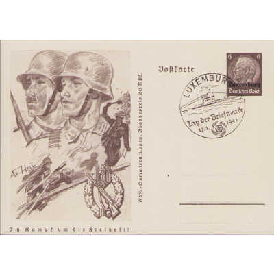 Im Kampf um die Freiheit 'Inf.Sturmabzeichen' Postcard