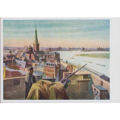 2cm Flak 'Stadtstellung' Sketch Postcard