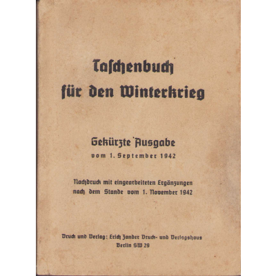 Taschenbuch für den Winterkrieg 1942